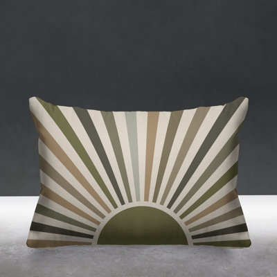 Boho Sunburst Indoor/Outdoor Throw Pillow