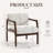 Modern Solid Wood Accent Chair Arm Chair with Adjustable Backrest 360° Rotating-995479891
