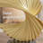 Gold Ocean Wave Statue, Modern Abstract Art