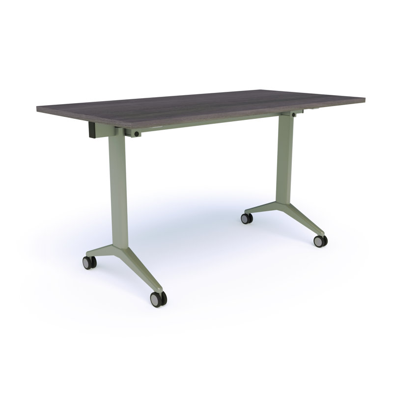 Mobius Training Table with Casters, Dark Brown, 29" H x 72" L x 24" W