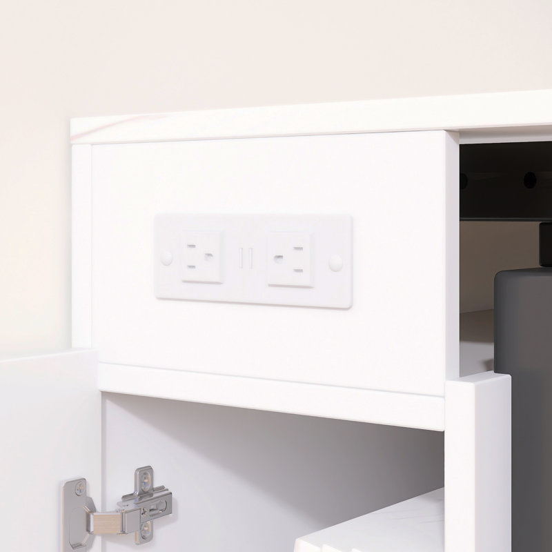 Table de salle à manger extensible 118,11 "multifonctionnelle avec prise et rangement