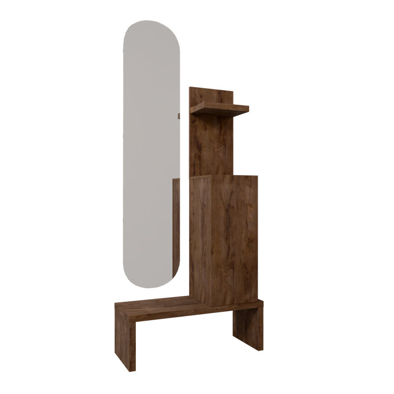 Myrone Hall Tree 80cm Wide, Brown