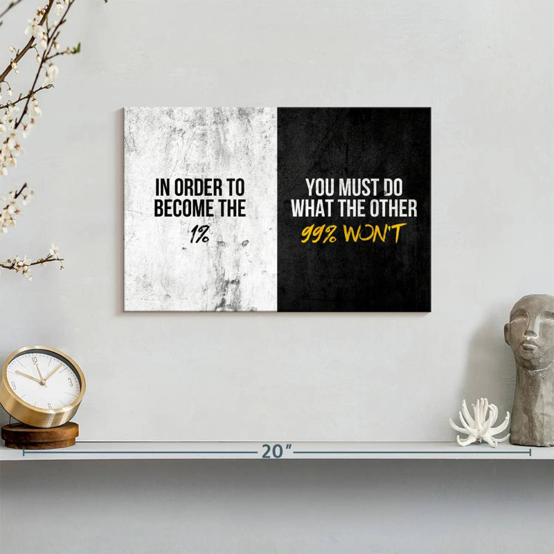 " Do What Others Won't " by HustleBroIllustrations, 8" H x 12" W x 1" D