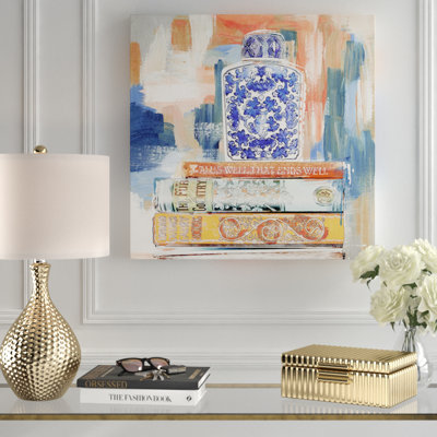 Vintage Collection Books Calm - Print on Canvas
