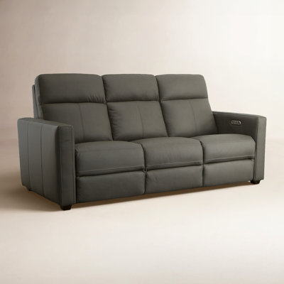 Broadway 79" Genuine Leather Reclining Loveseat