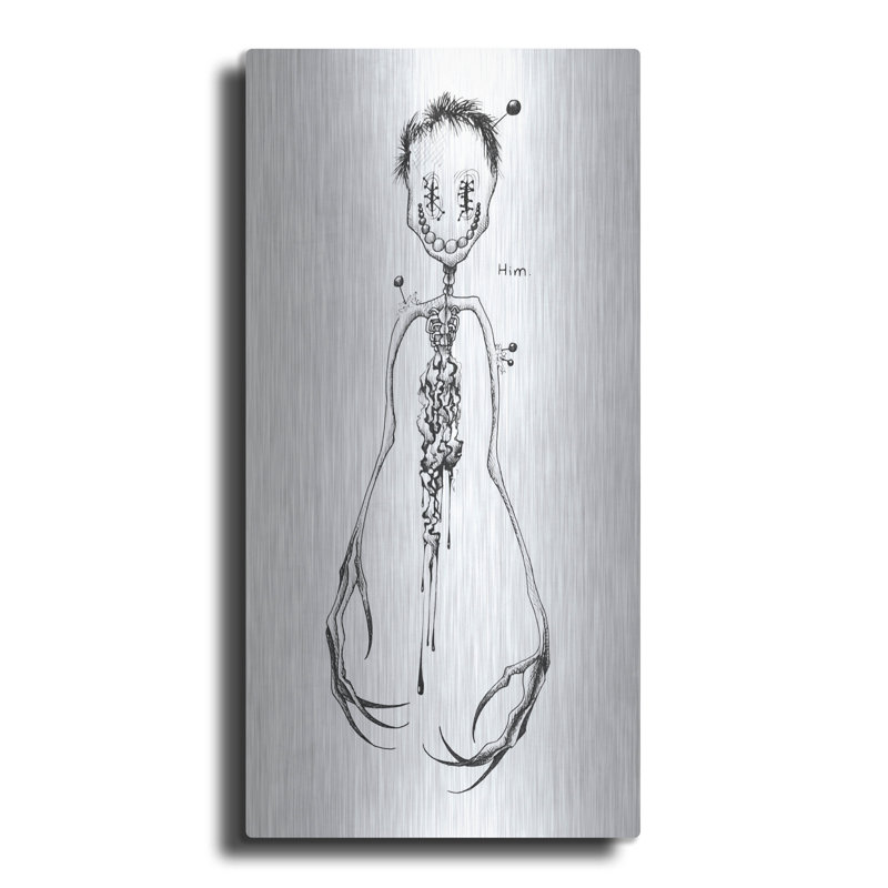 17 Storeys 'Him 'by Avery Multer, Metal Wall Art, 24" H x 12" W