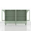 Vitrine 54 po en verre arqué avec tiroirs et tablettes réglables