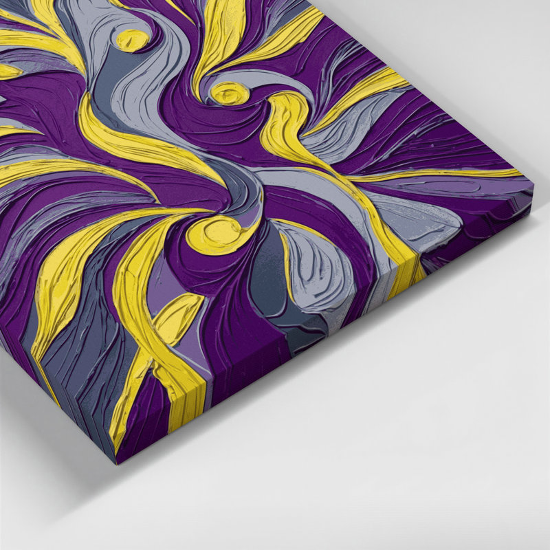 Toile abstraite abstraite figurative mauve 77, H 12 po x l 12 po