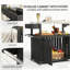 Plateau de table de bar extérieur, chariot de bar extérieur avec rangement, îlot de cuisine à roulettes pour la préparation des aliments