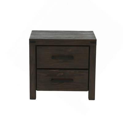 2 Drawers Nightstand In Espresso
