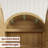 71" Tall Arched pantry Cabinet, Wood Arched shelf with Doors & Drawers-333071316