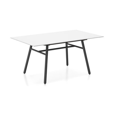 Yo! Outdoor Dining Table with Metal Legs by Connubia
