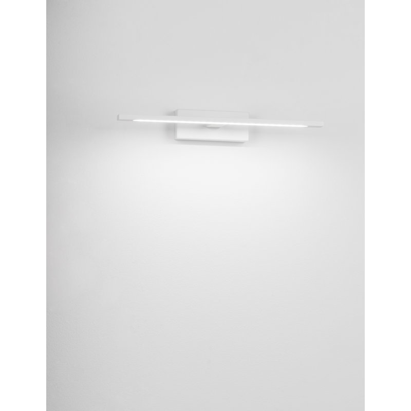 LED Flush Mounted Sconce, White, 6cm H x 41.5cm W x 14cm D
