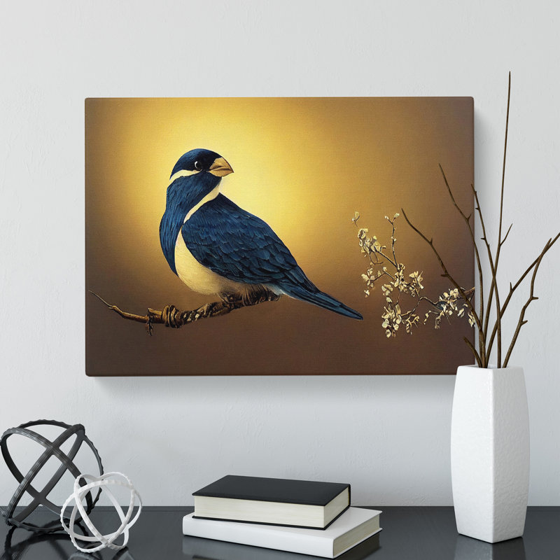 Contemporary Bird - Wrapped Canvas, 40cm H x 60cm W x 3cm D