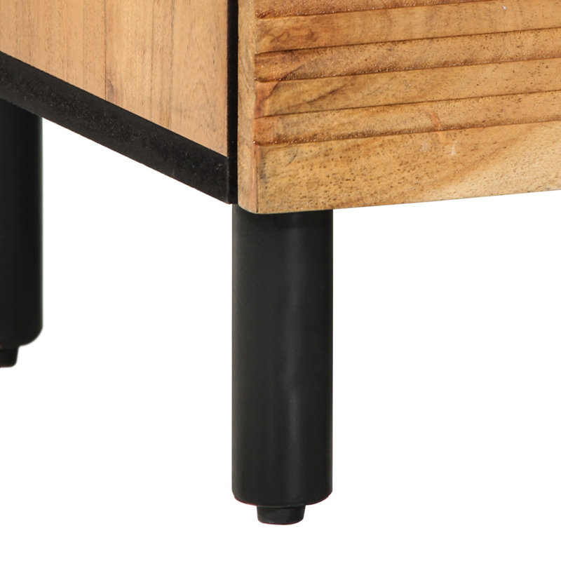 50cm W Solid Wood Bedside Table