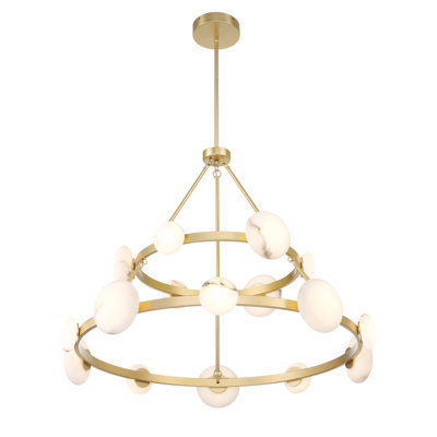 Minka Lavery Zill - lustre 6 lumières à DEL au fini or lys
