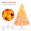 Sapin de Noël artificiel de 6 pi avec branches réalistes, 250 lumières DEL blanc chaud et 1000 pointes, rose-1063086202-1063086086