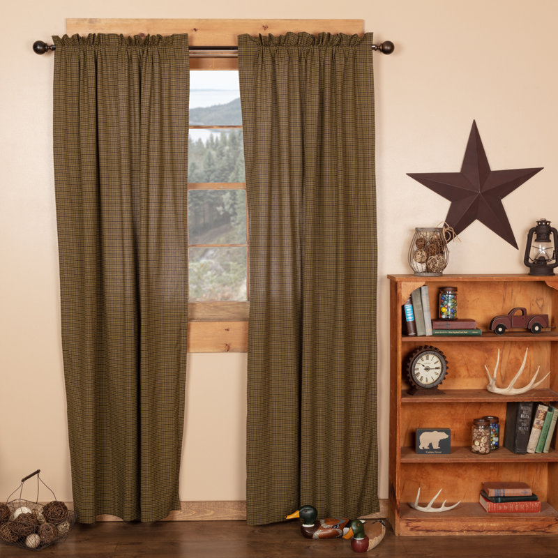 Giroux Cotton Blend Room Darkening Curtain Panel Pair