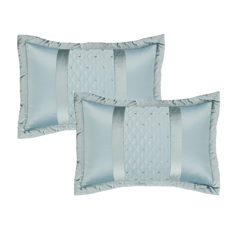 Sequin Cluster Pillowsham, Soft Green