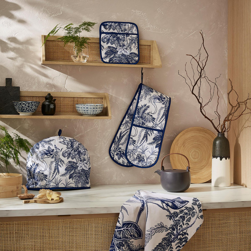 Ulster Weavers Willow Toile Floral 100% Cotton Oven Glove