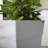Modern 25-in Recycled Plastic Indoor/Outdoor Square Tapered Vertical Planter-1864383777