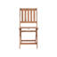 FEBBIO 2 - Person Acacia Solid Wood Patio Dining Set Round Table