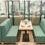 Banc de restaurant haut de gamme et luxueux