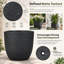 Ensemble de jardinières d'extérieur de 3 tailles American Style MGO, léger et empilable pour patio / jardin-303704316