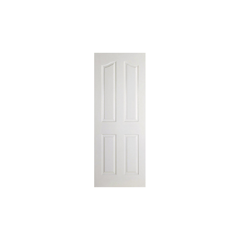 Mayfair 4P White Internal Door, 203.2cm H x 81.3cm W x 3.5cm D