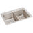 Lustertone 33" L x 22" W Double Basin Drop-In Kitchen Sink-17357828