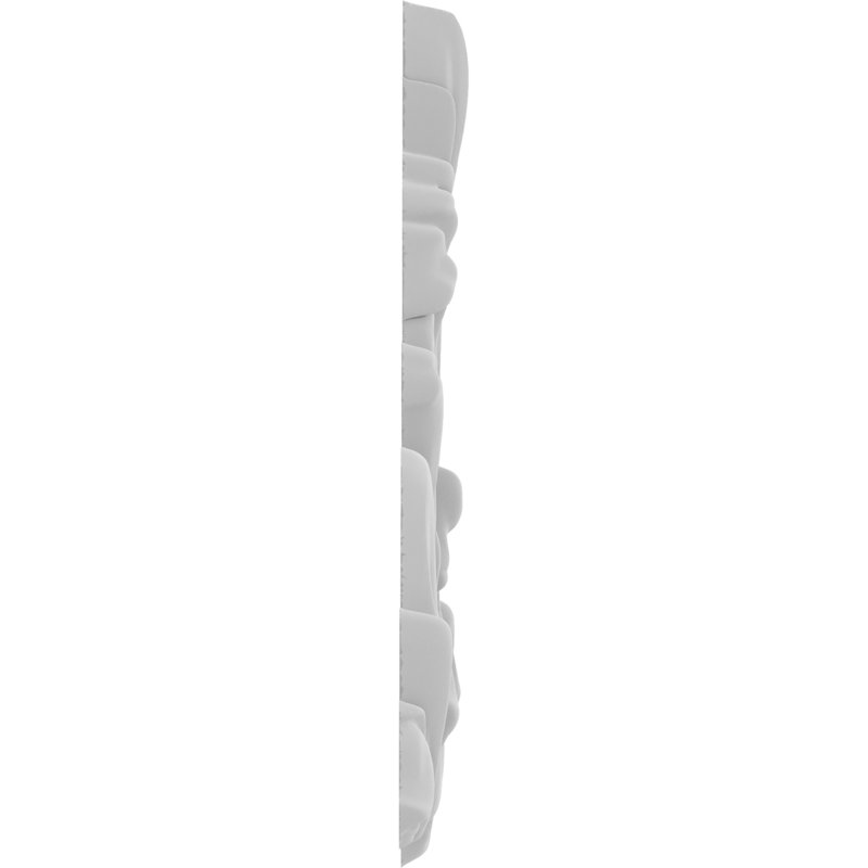 Glenrock H W D Composite Rosette Applique, 8" H x 4" W x .63" D