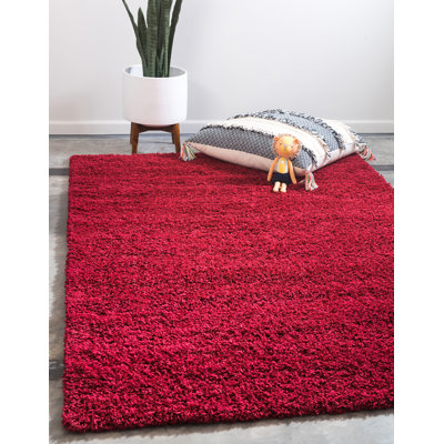 Tapis rouge cerise Angeline
