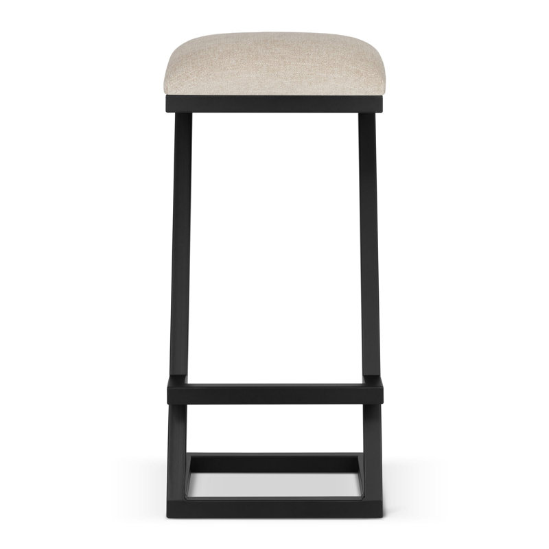 Maliyha Upholstered Counter Stool with Metal Frame