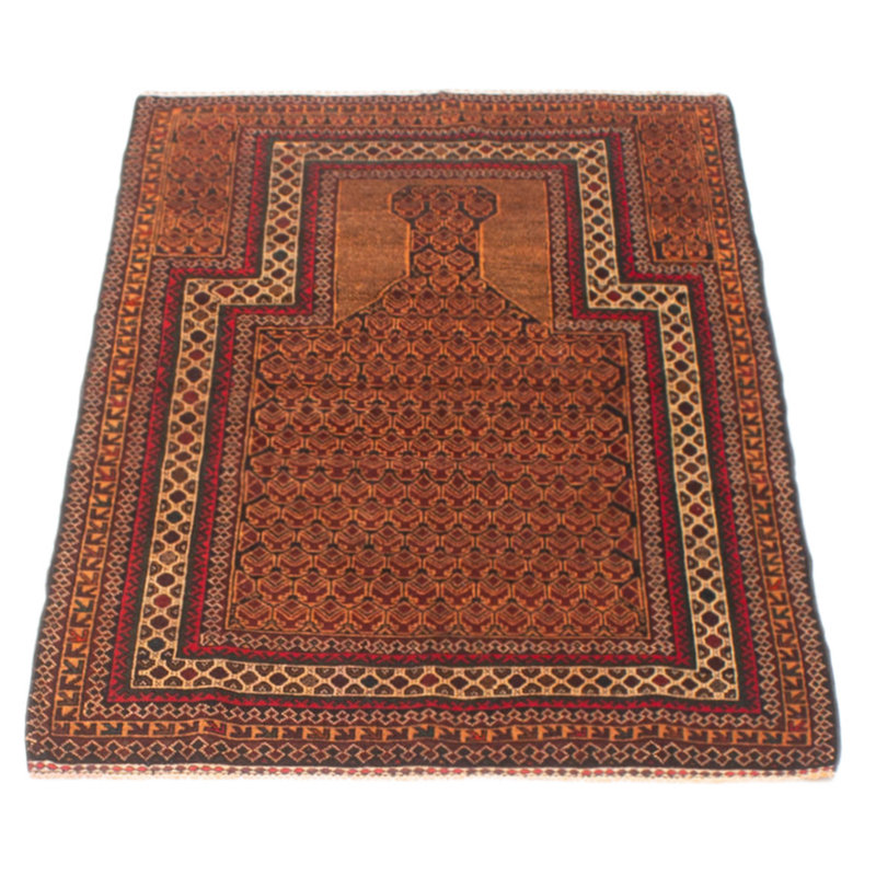 Teimani Brown Rug 3'1" x 4'11"