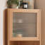 Vitrines en bois massif et verre Burlywood