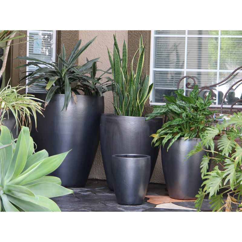 Catalina Pots By , Matte Black