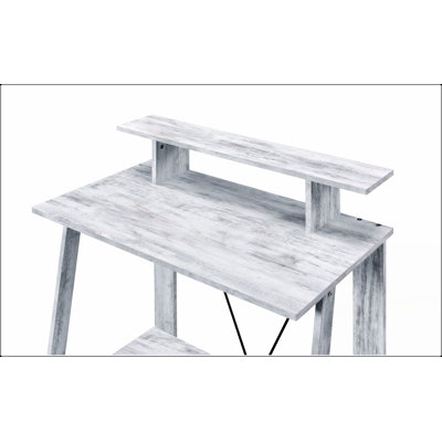 Nypho Writing Desk with Modern USB Ports and Spacious Storage, Perfect for Home or Office Use