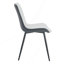 Ensemble de chaises de salle à manger en polyuréthane à coussin de siège allongé - quatre pièces. Conception aux lignes épurées. Peut s'intégrer à divers styles de décoration moderne.-2126198442