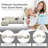 Loette 120.3" Configurable Sectional Sofa, USB Ports, Cup Holder, 360°Rotate Tabletop, Console Box & Armrests-1825867427
