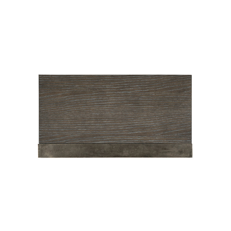 Dixon Transitional 2-Drawer Nightstand in Weathered Charcoal Gray
