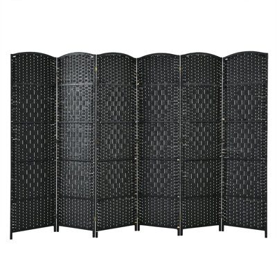 Cloison pliante 6 panneaux l 107,5 "x H 71"
