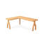 Bureaux en bois massif en L Burlywood-107286843-107286838