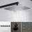 Wall Mounted Shower System With Handheld Shower Single Handle Shower Faucet Set Brass 10 Inch Shower Trim Kit With Rough-In Valve