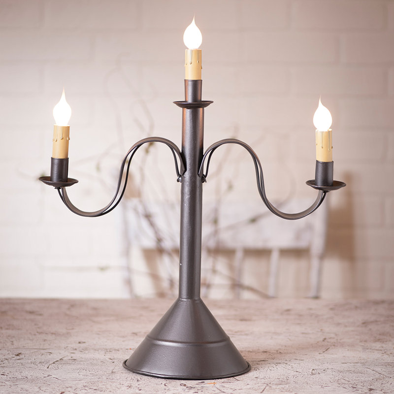 Chandelle sans flamme sans parfum Jorgensen, Noir fumé