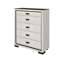 Commode blanche et noire