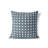 Dot Locked Blue Throw Pillow-107808080