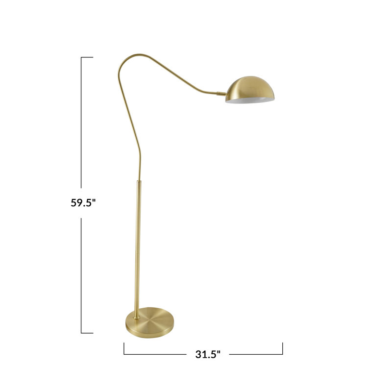 Lampe sur pied en métal