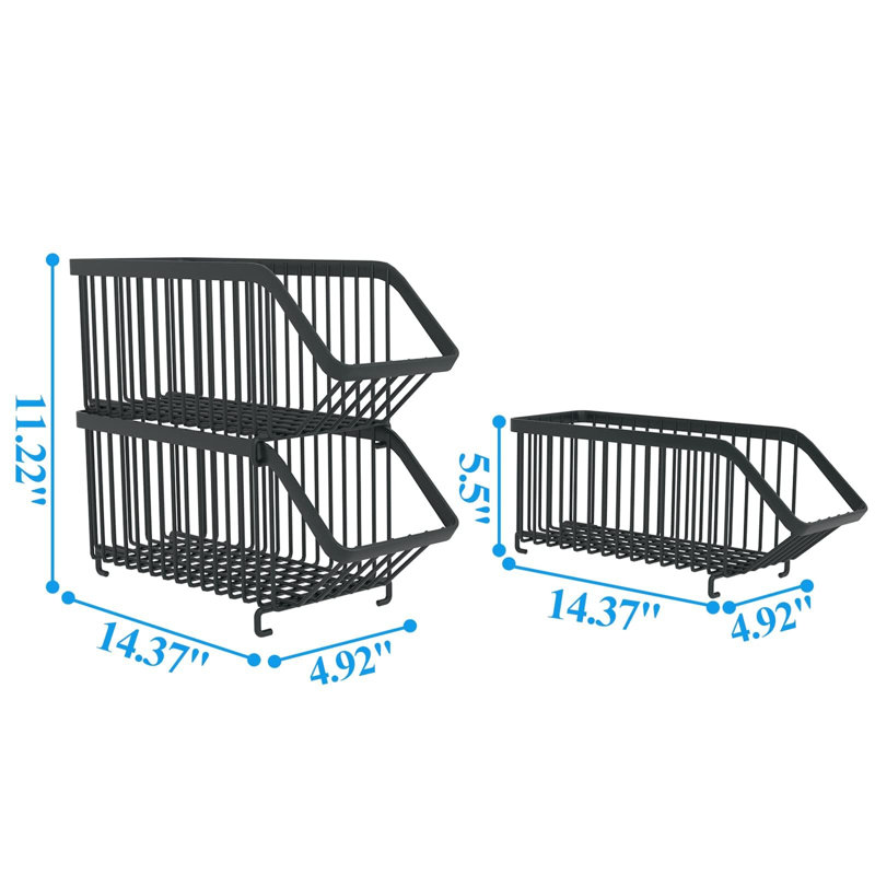 4-Pack Stackable Can Storage Rack, Can Rack