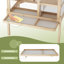 34.9"W X19.7"D X36.6"H Multi-Chamber Small Animal Hutch