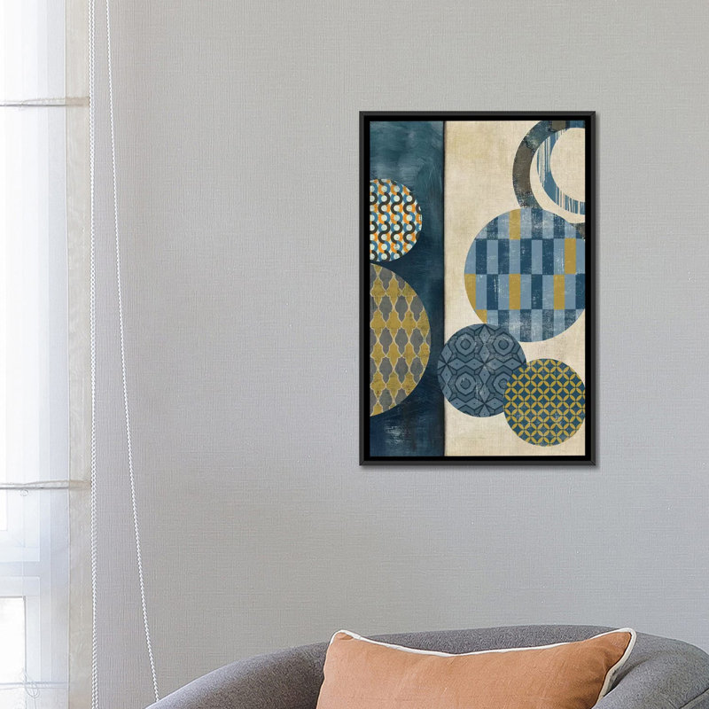 « harmonie i », impression sur toile, H 26 po x l 18 po x P 1,5 po, Toile avec cadre noir, Pas de tapis